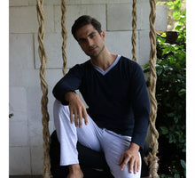 Cargar imagen en el visor de la galería, Pijama Urban Conjunto Playera Manga Larga y Pantalon Con Bolsa, 5031