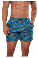 Cargar imagen en el visor de la galería, Traje De Baño Corto para Hombre Camuflaje Verde