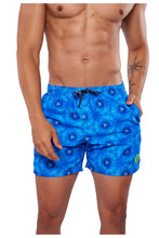 Cargar imagen en el visor de la galería, Traje De Baño Corto para Hombre Mandala Azul