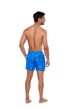 Cargar imagen en el visor de la galería, Traje De Baño Corto para Hombre Mandala Azul