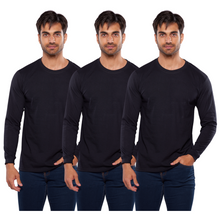 Cargar imagen en el visor de la galería, Pack 3 Playeras Manga Larga 100% Algodon, 404-3