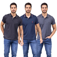 Cargar imagen en el visor de la galería, Paquete de 3 Playera Polo Premium Algodon-Licra - 406-3