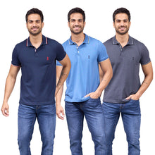 Cargar imagen en el visor de la galería, Paquete de 3 Playera Polo Premium Algodon-Licra - 406-3