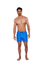 Cargar imagen en el visor de la galería, Traje De Baño Corto para Hombre Mandala Azul