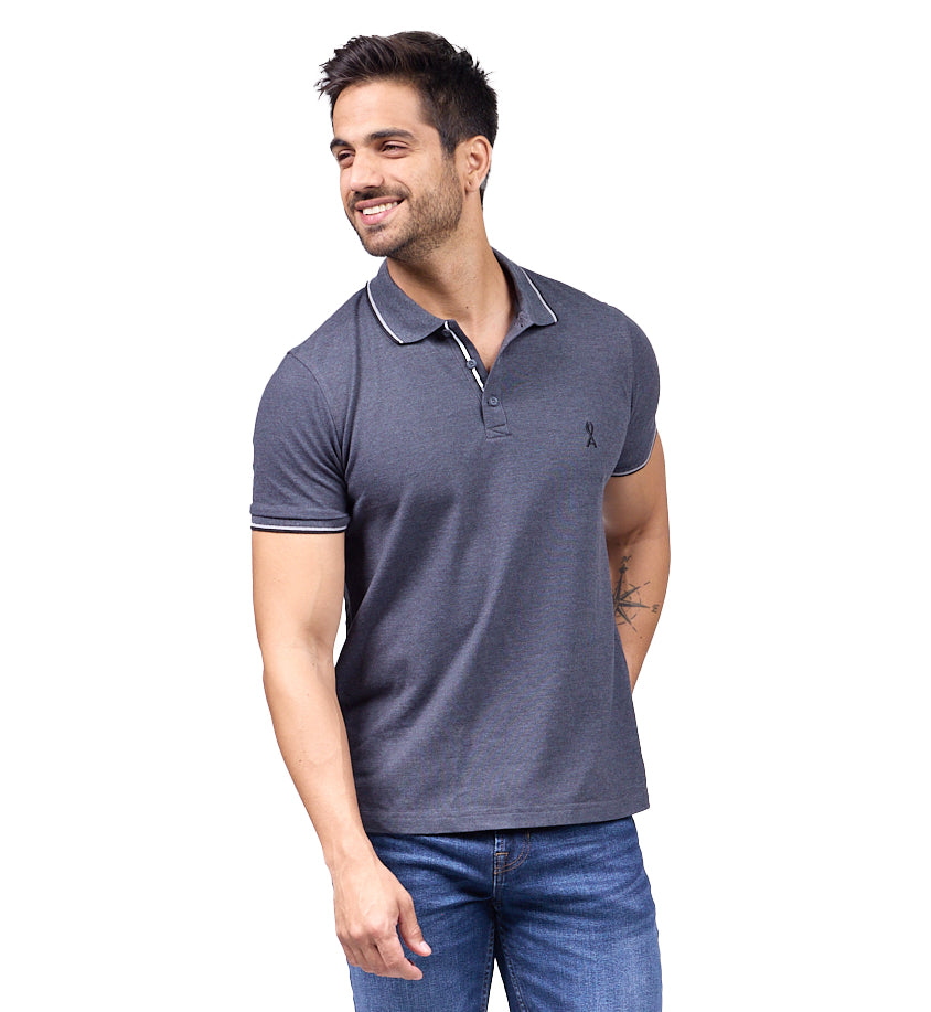 Playera Polo Algodon-Licra Premium Manga Corta -406 – Alfani Mexico