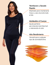 Cargar imagen en el visor de la galería, Térmico Premium Dama Algodón-Modal-Elastano, Afelpado Polar, Protección UV - Alfani