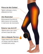Cargar imagen en el visor de la galería, Pack 2 Pantalones Térmicos Premium Dama Algodón-Modal-Elastano, Afelpado Polar, Protección UV. MOD 1006 - Alfani