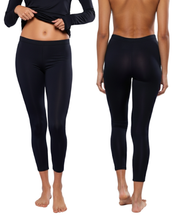 Cargar imagen en el visor de la galería, Pack 2 Pantalones Térmicos Premium Dama Algodón-Modal-Elastano, Afelpado Polar, Protección UV. MOD 1006 - Alfani