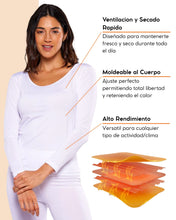 Cargar imagen en el visor de la galería, Pack 2 Playeras Térmicas Premium Dama Algodón-Modal-Elastano, Afelpado Polar, Protección UV. MOD 1007 - Alfani