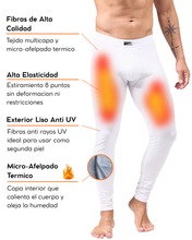 Cargar imagen en el visor de la galería, Pack 2 Pantalones Térmicos Premium Hombre Algodón-Modal-Elastano, Afelpado Polar, Protección UV. MOD 1001