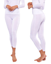 Cargar imagen en el visor de la galería, Pack 2 Pantalones Térmicos Premium Dama Algodón-Modal-Elastano, Afelpado Polar, Protección UV. MOD 1006 - Alfani