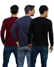 Cargar imagen en el visor de la galería, Pack 3 Playeras Premium Cuello Henley Estilo Waffle, 123-CA-3
