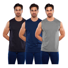 Cargar imagen en el visor de la galería, Paquete de 3 camisetas deportivas para hombre (410-3)
