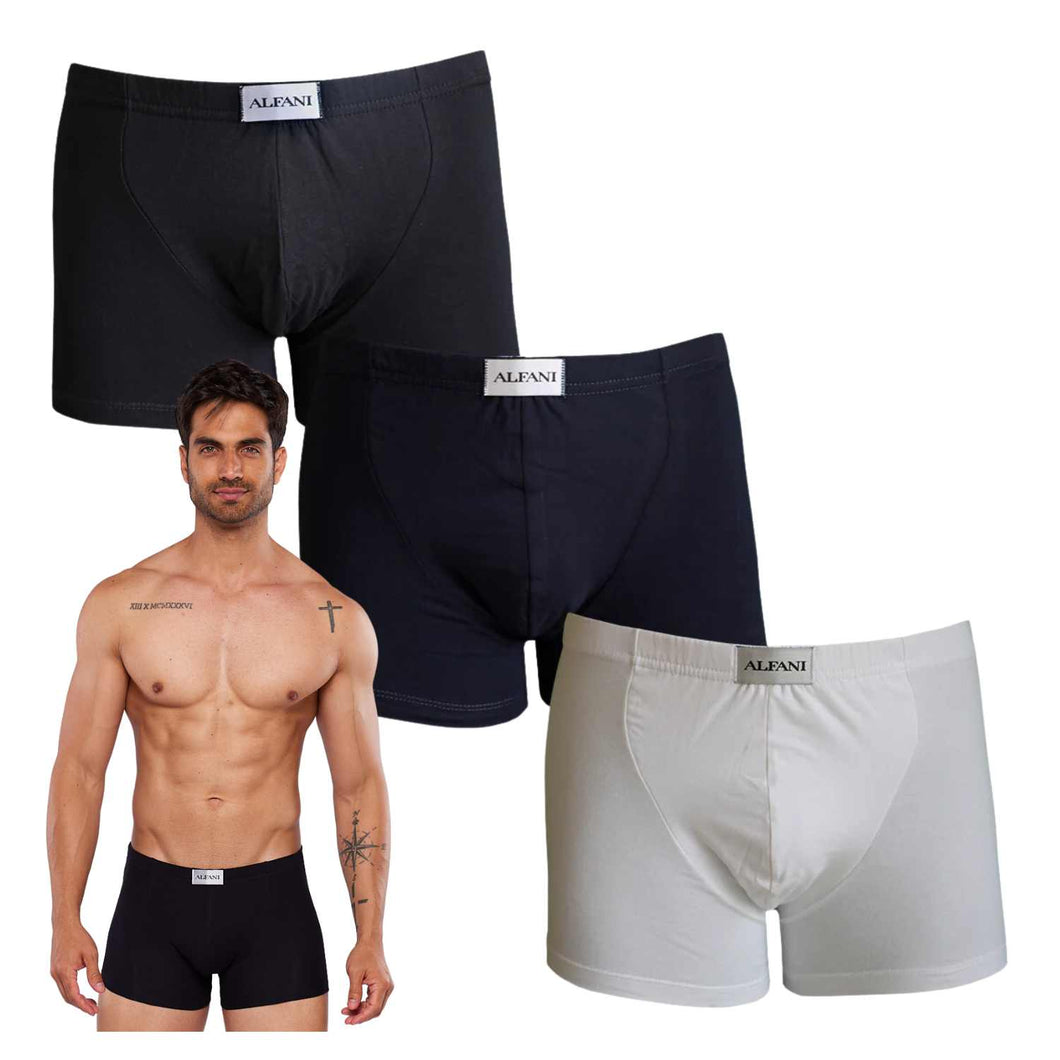 Paquete de 3 Boxers Alfani Navy Blue, NB75-3