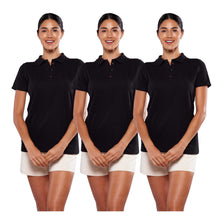 Cargar imagen en el visor de la galería, Paquete de 3 playeras polo para mujer (DA403-3)
