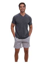 Cargar imagen en el visor de la galería, Pijama Conjunto Playera y Bermuda Con Bolsa 100% Algodon, 5029-25
