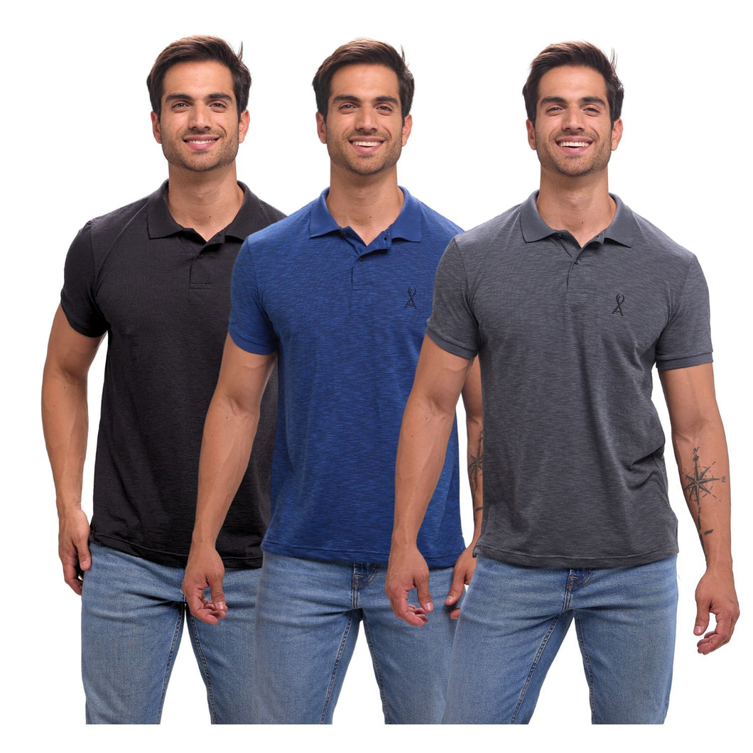 Paquete de 3 Playera Polo Deportiva - 405-3