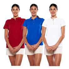 Cargar imagen en el visor de la galería, Paquete de 3 playeras polo para mujer (DA403-3)
