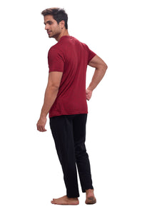 Pijama Conjunto Playera y Pantalón Con Bolsa 100% Algodon , 5032-25