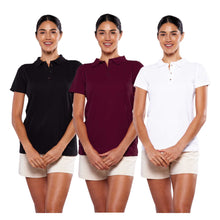 Cargar imagen en el visor de la galería, Paquete de 3 playeras polo para mujer (DA403-3)
