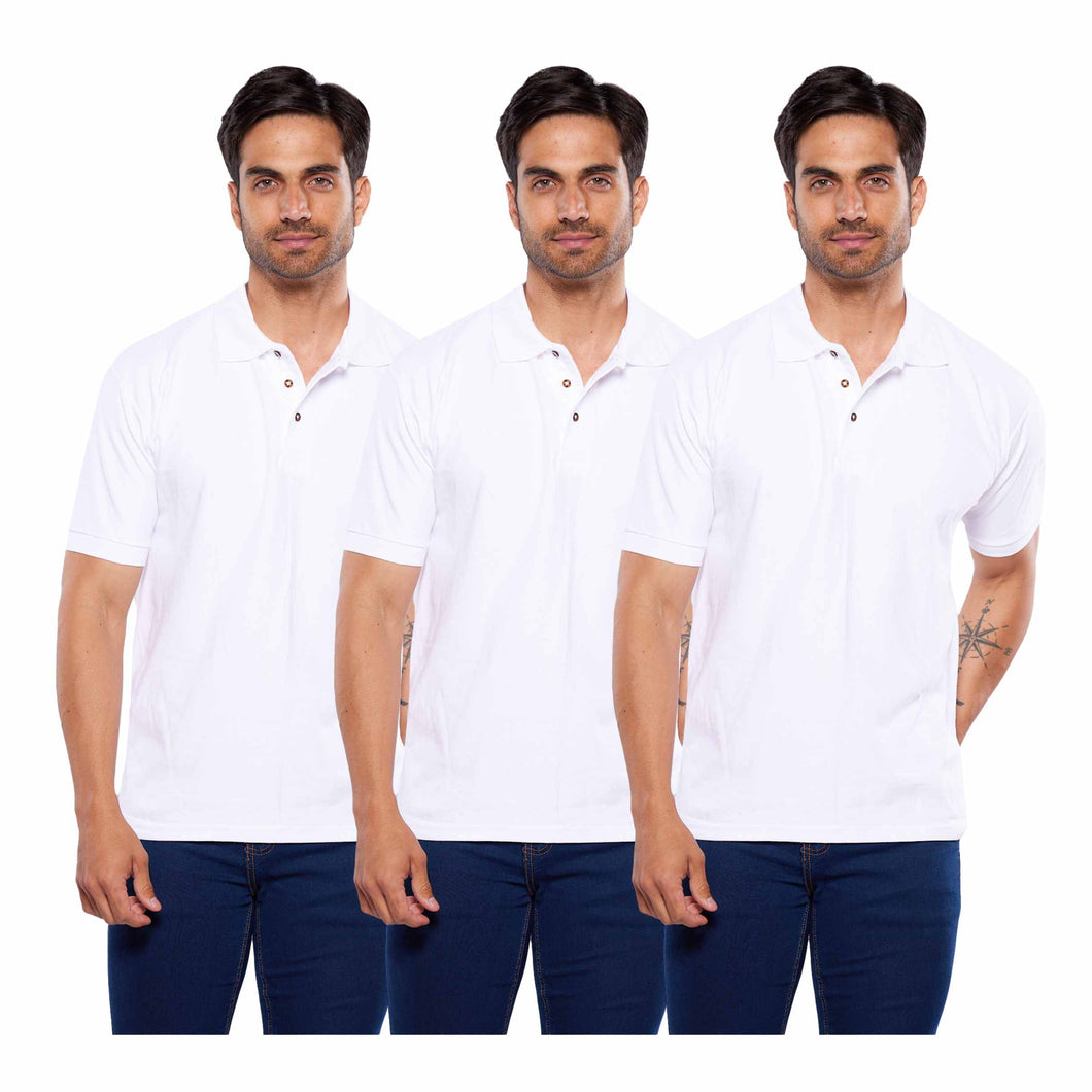 Paquete 3 playeras polo para hombre (403-3)