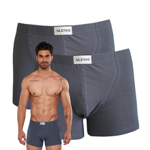 Cargar imagen en el visor de la galería, Paquete 2 Boxers Alfani Navy Blue, NB75-2 - Alfani 
