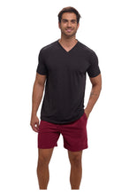 Cargar imagen en el visor de la galería, Pijama Conjunto Playera y Bermuda Con Bolsa 100% Algodon, 5029-25
