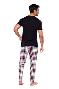 Pijama Conjunto Playera Manga Corta y Pantalon Con Bolsa, 5032-22