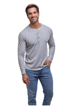 Cargar imagen en el visor de la galería, Playera Manga Larga Premium Cuello Henley Estilo Waffle, 0123-CA
