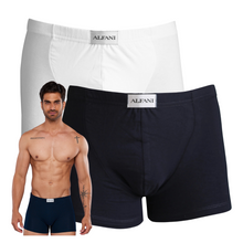 Cargar imagen en el visor de la galería, Paquete 2 Boxers Alfani Navy Blue, NB75-2 - Alfani 
