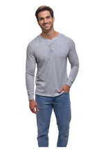 Cargar imagen en el visor de la galería, Playera Manga Larga Premium Cuello Henley Estilo Waffle, 0123-CA
