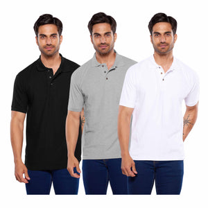 Paquete 3 playeras polo para hombre (403-3)