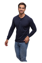 Cargar imagen en el visor de la galería, Playera Manga Larga Premium Cuello Henley Estilo Waffle, 0123-CA
