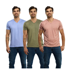 Paquete de 3 - Playera Deportiva Slim Fit Cuello V Para Hombre Alfani SP117