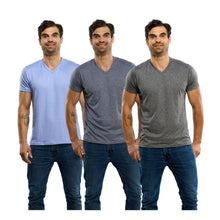 Cargar imagen en el visor de la galería, Paquete de 3 - Playera Deportiva Slim Fit Cuello V Para Hombre Alfani SP117
