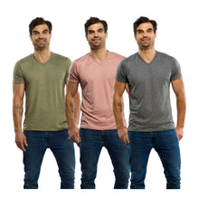 Cargar imagen en el visor de la galería, Paquete de 3 - Playera Deportiva Slim Fit Cuello V Para Hombre Alfani SP117
