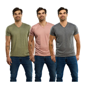 Paquete de 3 - Playera Deportiva Slim Fit Cuello V Para Hombre Alfani SP117