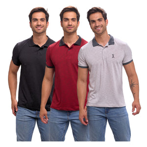 Paquete de 3 Playera Polo Deportiva - 405-3