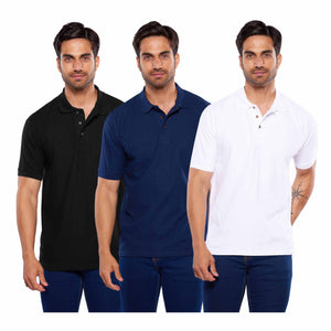 Paquete 3 playeras polo para hombre (403-3)