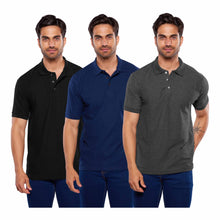 Cargar imagen en el visor de la galería, Paquete 3 playeras polo para hombre (403-3)
