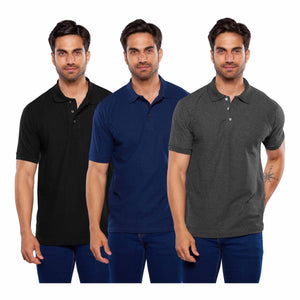 Paquete 3 playeras polo para hombre (403-3)