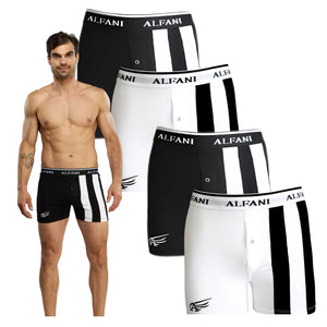 Paquete 4 boxers largos Alfani Navy Blue, NB78-4