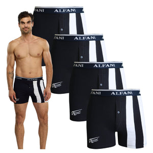 Paquete 4 boxers largos Alfani Navy Blue, NB78-4