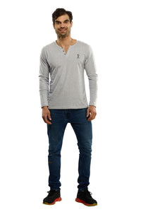 Playera Manga Larga Deportiva Cuello Aletilla, 0124