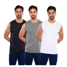 Cargar imagen en el visor de la galería, Paquete de 3 camisetas deportivas para hombre (410-3)
