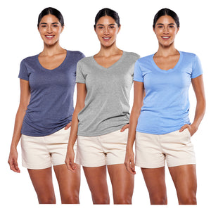 Playera premium manga corta, cuello V - 3Pack (DA9050-3)