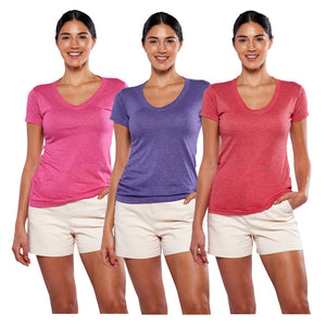 Playera premium manga corta, cuello V - 3Pack (DA9050-3)