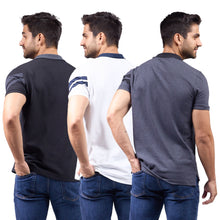 Cargar imagen en el visor de la galería, Paquete de 3 Playera Polo Premium Algodon-Licra - 407-3
