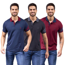 Cargar imagen en el visor de la galería, Paquete de 3 Playera Polo Premium Algodon-Licra - 407-3
