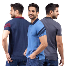 Cargar imagen en el visor de la galería, Paquete de 3 Playera Polo Premium Algodon-Licra - 407-3
